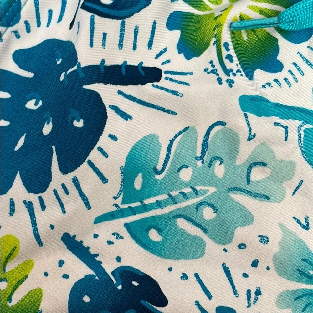REI Kids Tropical Blue and Green Board Swim Shorts